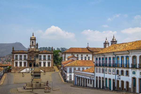 Tiradentes Square Ouro Preto Minas Gerais Brazília — Stock Fotó