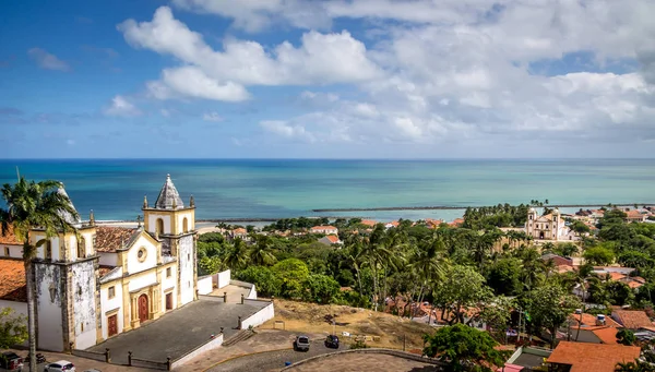 High View Olinda Cathedral Pernambuco Brazil — стокове фото