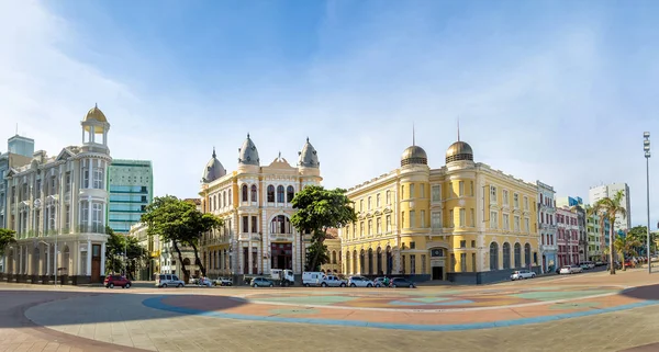 巴西伯南布哥州累西菲区马可零点广场全景 — 图库照片