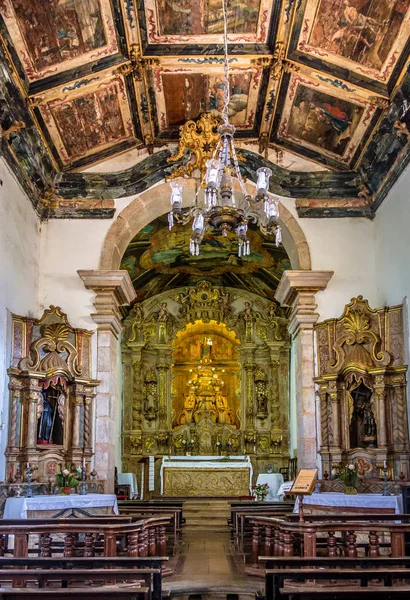 Tiradentes Brazil Oct 2015 Interior Nossa Senhora Rosario Church Tiradentes — Stok fotoğraf