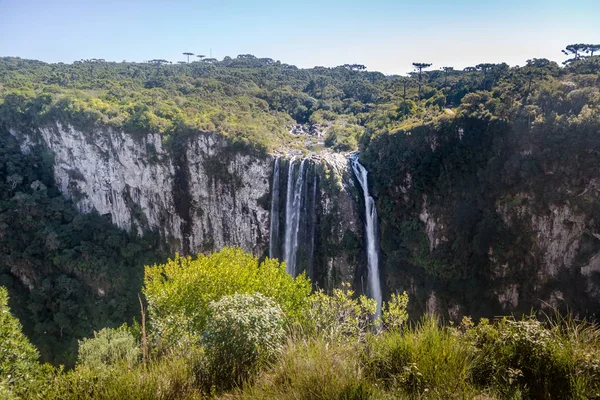 Wasserfall Der Itaimbezinho Schlucht Nationalpark Aparados Serra Cambara Sul Rio — Stockfoto