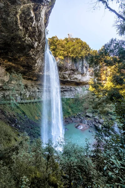 Salto Ventoso Cascada Farroupilha Rio Grande Sul Brasil — Foto de Stock