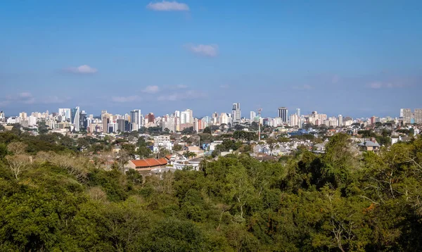 Curitiba City Curitiba Parana Brezilya Havadan Görünümü — Stok fotoğraf