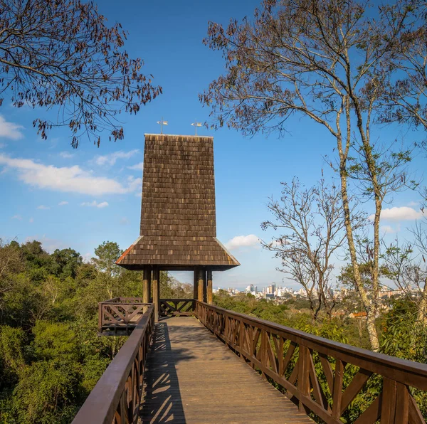Philosophen Turm Bosque Alemao Deutscher Waldpark Curitiba Parana Brasilien — Stockfoto