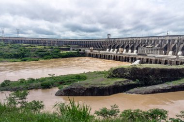 Itaipu Dam - Brazil and Paraguay Border clipart