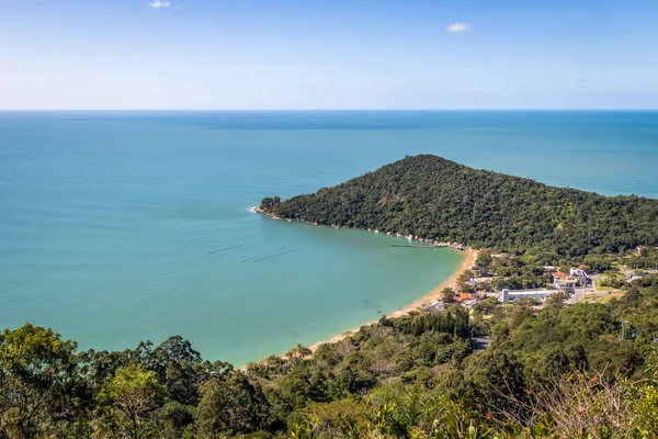 Letecký Pohled Praia Laranjeiras Beach Balneario Camboriu Santa Catarina Brazílie — Stock fotografie