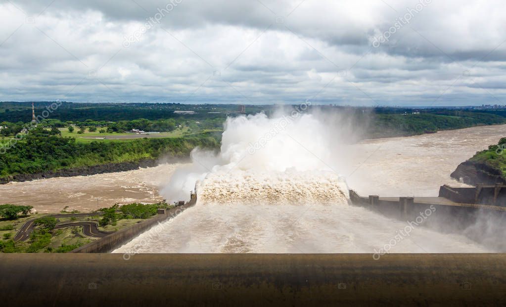 Spillway of Itaipu Dam - Brazil and Paraguay Border