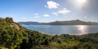 Lagoa da Conceicao - Florianopolis, Santa Catarina, Brezilya Hava panoramik