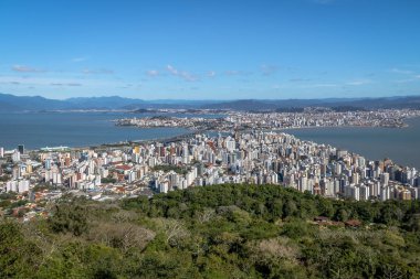 Dowtown Florianopolis City - Florianopolis, Santa Catarina, Brazia havadan görünümü