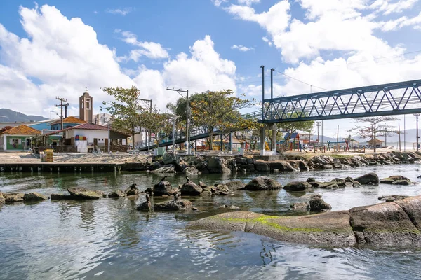 Bridge Canal Barra Lagoa Area Lagoa Conceicao Florianopolis Santa Catarina — стокове фото