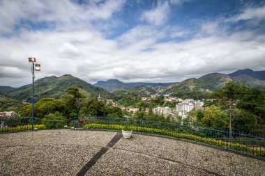 Fatima Throne bakış açısından Petropolis havadan görünümü - Petropolis, Rio de Janeiro, Brasil