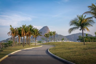 Marina da Gloria track and Sugar Loaf Mountain on background - Rio de Janeiro, Brazil clipart