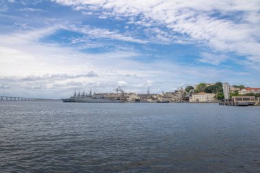 Rio de Janeiro şehir manzarası ve waterfront - Rio de Janeiro, Brezilya