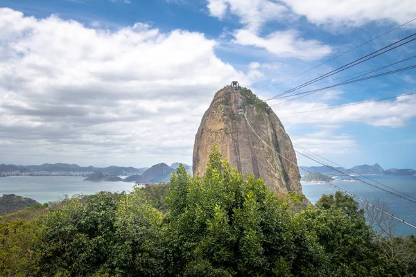 Sugar Loaf Mountain and aerial view of Guanabara Bay from Urca Hill - Rio de Janeiro, Brazil