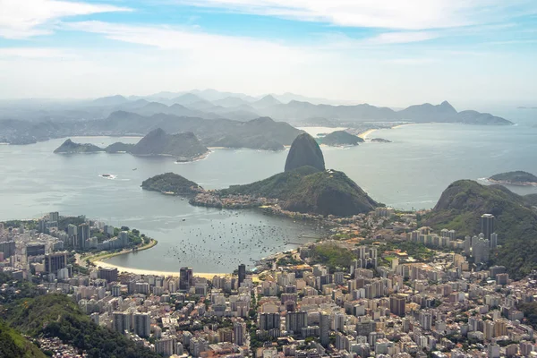 Vue Aérienne Rio Janeiro Sugar Loaf Mountain Rio Janeiro Brésil — Photo