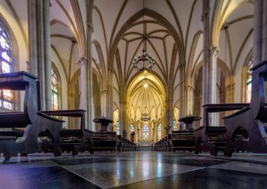 Petropolis, Brezilya - 7 Kasım 2017: Alcantara İç Aziz Peter Petropolis Katedrali - Petropolis, Rio de Janeiro, Brezilya