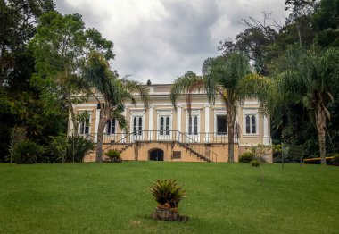 Petropolis, Brazil - Nov 9, 2017: Viscount of Maua House (Visconde de Maua Casa da Educacao) - Petropolis, Rio de Janeiro, Brasil clipart