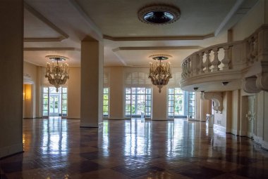 Petropolis, Brezilya - 8 Kasım 2017: Quitandinha Sarayı Sosyal Balo Salonu Eski Kumarhane Oteli - Petropolis, Rio de Janeiro, Brezilya