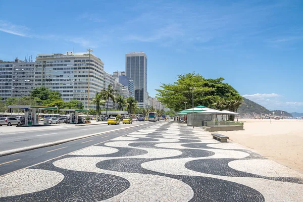 Plaża Copacabana Rio Janeiro Brazylia — Zdjęcie stockowe