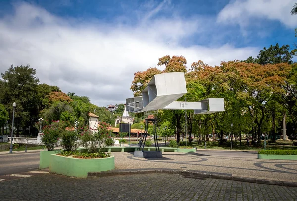Petropolis Brasilien Nov 2017 Bis Quadratisches Denkmal Für Das Erste — Stockfoto
