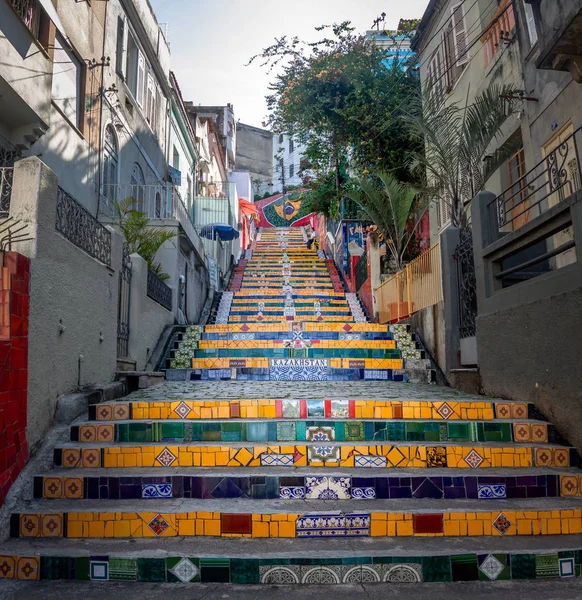 Rio Janeiro Brasil Outubro 2017 Escadaria Selaron Steps Rio Janeiro — Fotografia de Stock