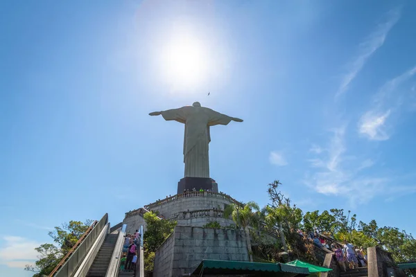 Rio Janeiro Brasil Nov 2017 Espalda Cristo Redentor Rio Janeiro — Foto de Stock