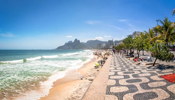 Rio Janeiro Brasile Novembre 2017 Spiaggia Ipanema Due Fratelli Dois — Foto Stock
