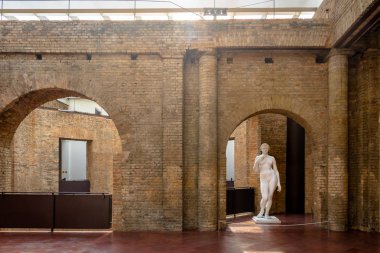 Sao Paulo, Brezilya - 26 Eylül 2017: Sao Paulo Eyaleti Pinacoteca'nın Iç Kısmı - Sao Paulo, Brezilya