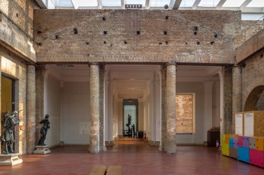 Sao Paulo, Brezilya - 26 Eylül 2017: Sao Paulo Eyaleti Pinacoteca'nın Iç Kısmı - Sao Paulo, Brezilya