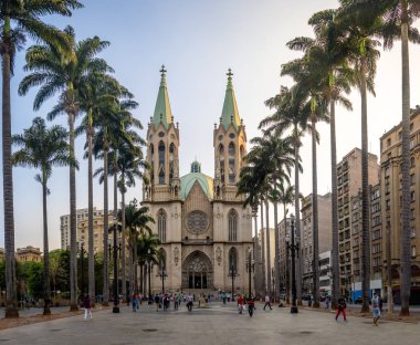 Sao Paulo, Brezilya - Sep 26, 2017: Se Katedrali - Sao Paulo, Brezilya