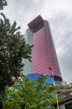 Sao Paulo, Brezilya - 27 Şubat 2017: Tomie Ohtake Institute Building - Sao Paulo, Brezilya