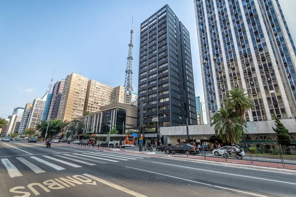 Sao Paulo Brazil Sep 2017 Paulista Avenue Sao Paulo Brazil — стокове фото