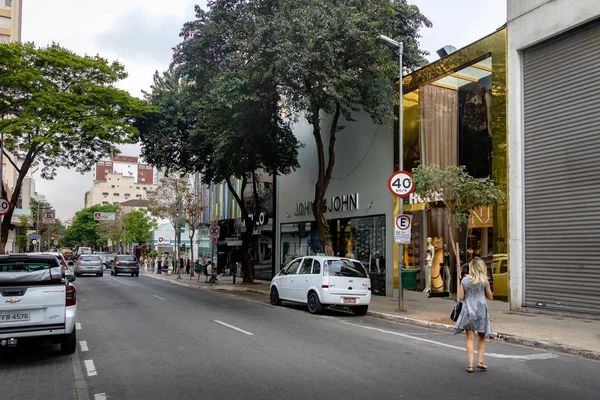 São Paulo Brasil Setembro 2017 Oscar Freire Uma Rua Comercial — Fotografia de Stock