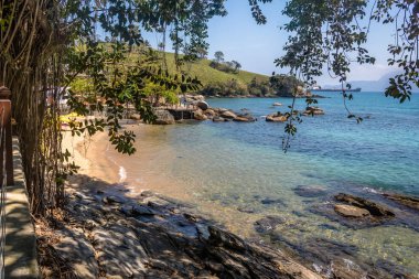 Praia do Portinho plajı - Ilhabela, Sao Paulo, Brezilya
