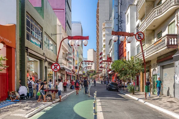 San Paolo Brasile Novembre 2017 Liberdade Avenue Nel Quartiere Giapponese — Foto Stock