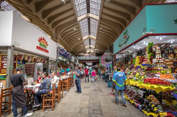 São Paulo Brasil Novembro 2017 Interior Mercado Municipal Centro São — Fotografia de Stock