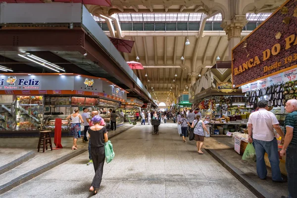 São Paulo Brasil Novembro 2017 Interior Mercado Municipal Centro São — Fotografia de Stock