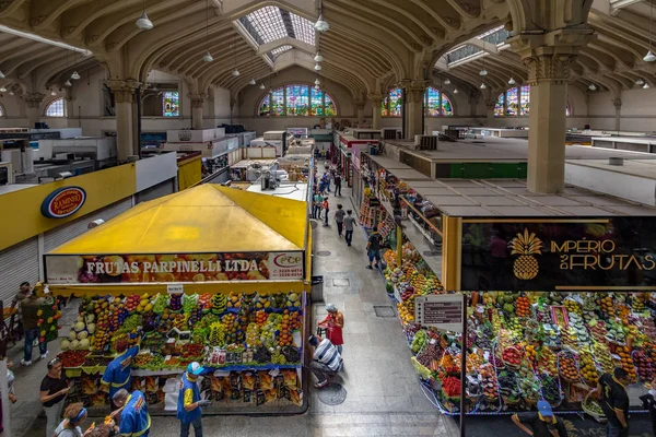 Sao Paulo Brasil Noviembre 2017 Interior Del Mercado Municipal Centro — Foto de Stock