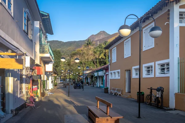 Rua Pedonal Vila Vila Ilhabela São Paulo Brasil — Fotografia de Stock