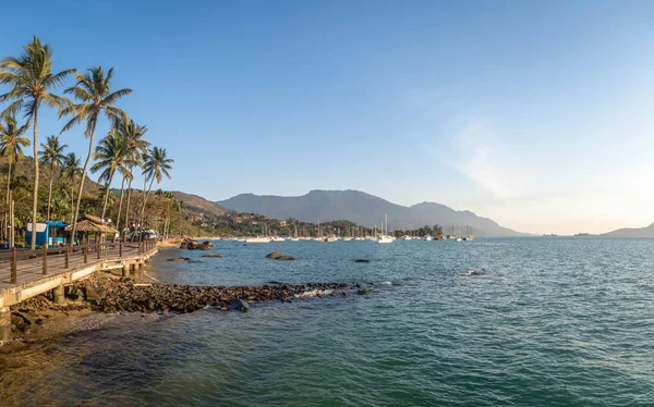 Ilhabela Daki Vila Köy Plajı Ilhabela Sao Paulo Brezilya — Stok fotoğraf