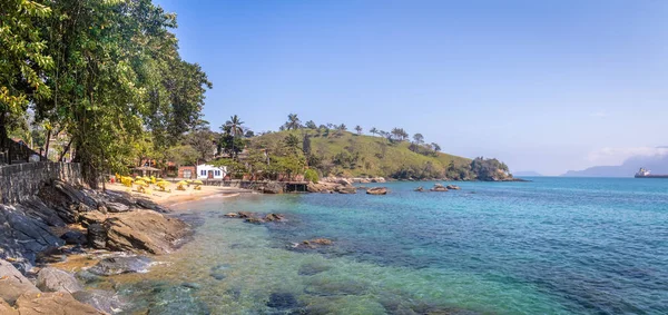 Praia panoramik manzaralı mı Portinho beach - Ilhabela, Sao Paulo, Brezilya