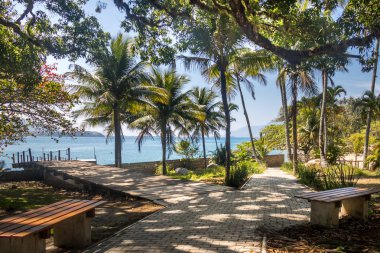 Praia da Feiticeira Sahili - Ilhabela, Sao Paulo, Brezilya