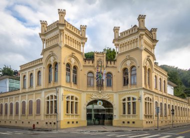 Belediye odası Santos şehir olarak da bilinen Castelinho (küçük kale) - Santos, Sao Paulo, Brezilya