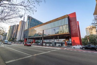 Paulista Avenue ve Masp (Sao Paulo Sanat Müzesi) - Sao Paulo, Brezilya