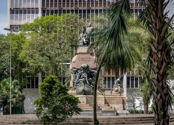 Standbeeld Van Candido Grafee Eduardo Guinle Santos Sao Paulo Brazilië — Stockfoto