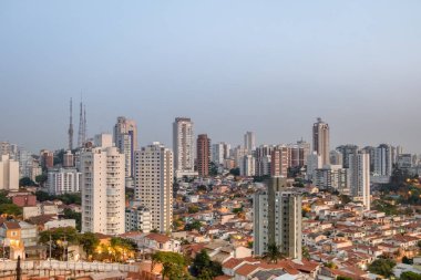 Sumare ve Perdizes mahalle de Sao Paulo - Sao Paulo, Brezilya havadan görünümü
