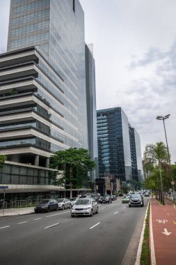 Builidings Faria Lima Avenue Sao Paulo finansal bölgesinde - Sao Paulo, Brezilya