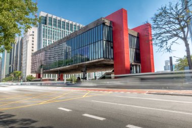 Paulista Avenue ve Masp (Sao Paulo Sanat Müzesi) - Sao Paulo, Brezilya