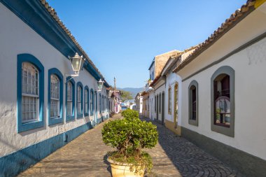 Tarihi şehir merkezi - Sao Sebastiao, Sao Paulo, Brezilya sokaklarında