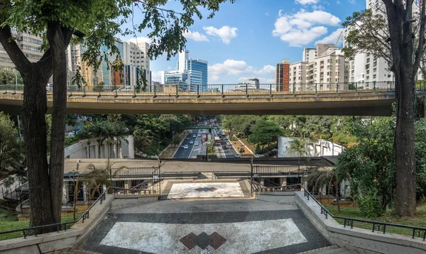 Mirante Julho View Sao Paulo Brazil — стокове фото